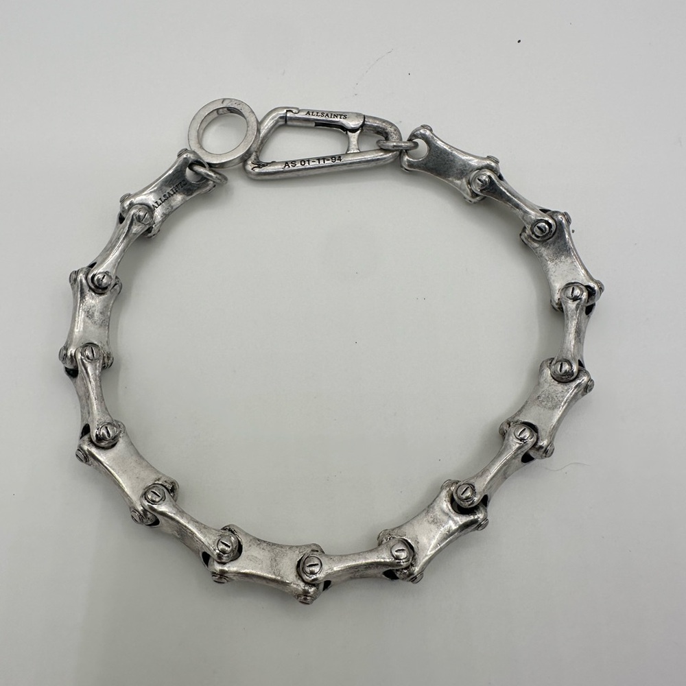 All Saints Silver Men's Bracelet